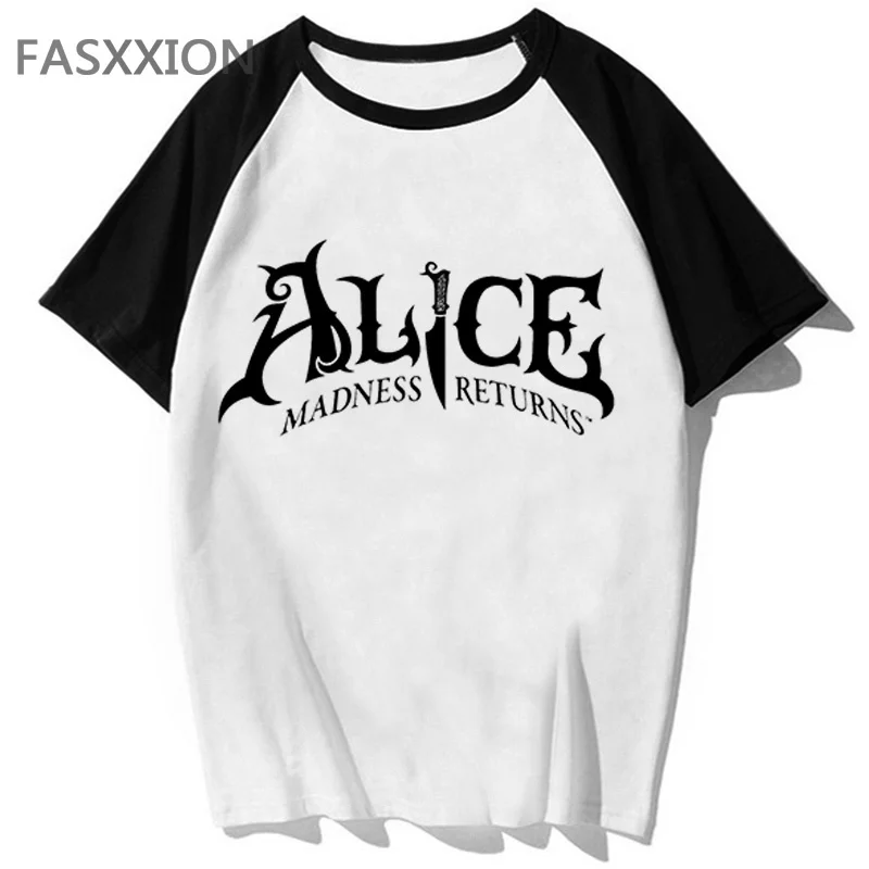 Alice Madness Returns clothes men print harajuku kawaii harajuku couple clothes 2022 clothes kawaii aesthetic