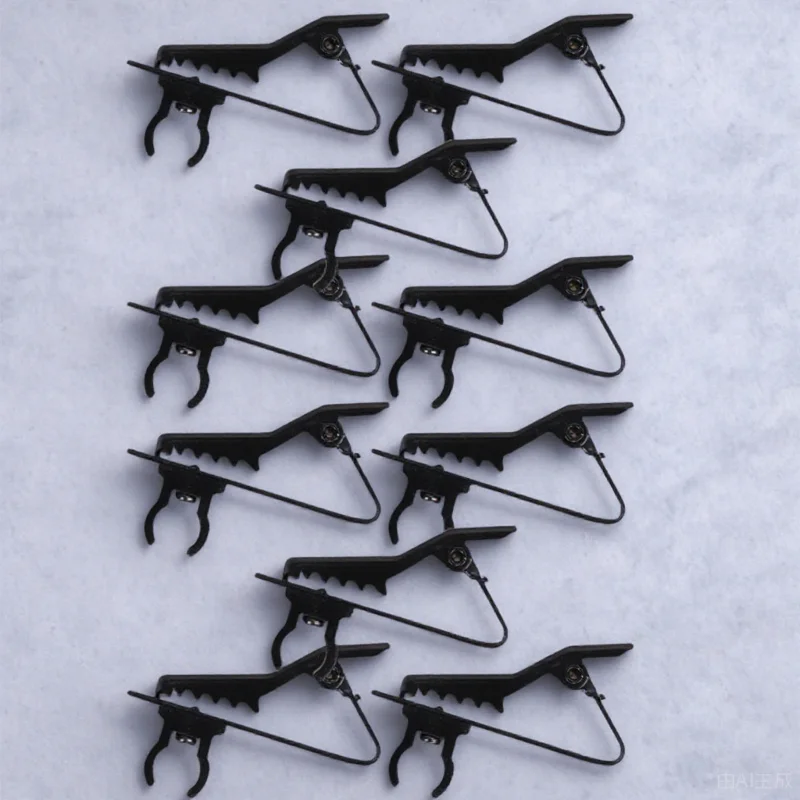 

10Pcs Microphone Plastic Clips Durable and Convenient for Multiple Uses Microphone Clips Mic Clip Mic Collar Clip