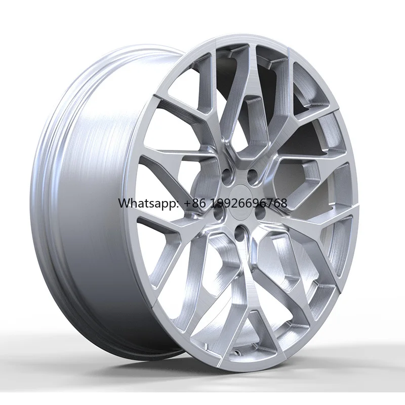 

17-26 Inch Silver Forged Alloy Wheel Geometric High-Density Spokes 5x112/5x114.3 Fit BMW 3 Series/Audi A4/Mercedes C-Class