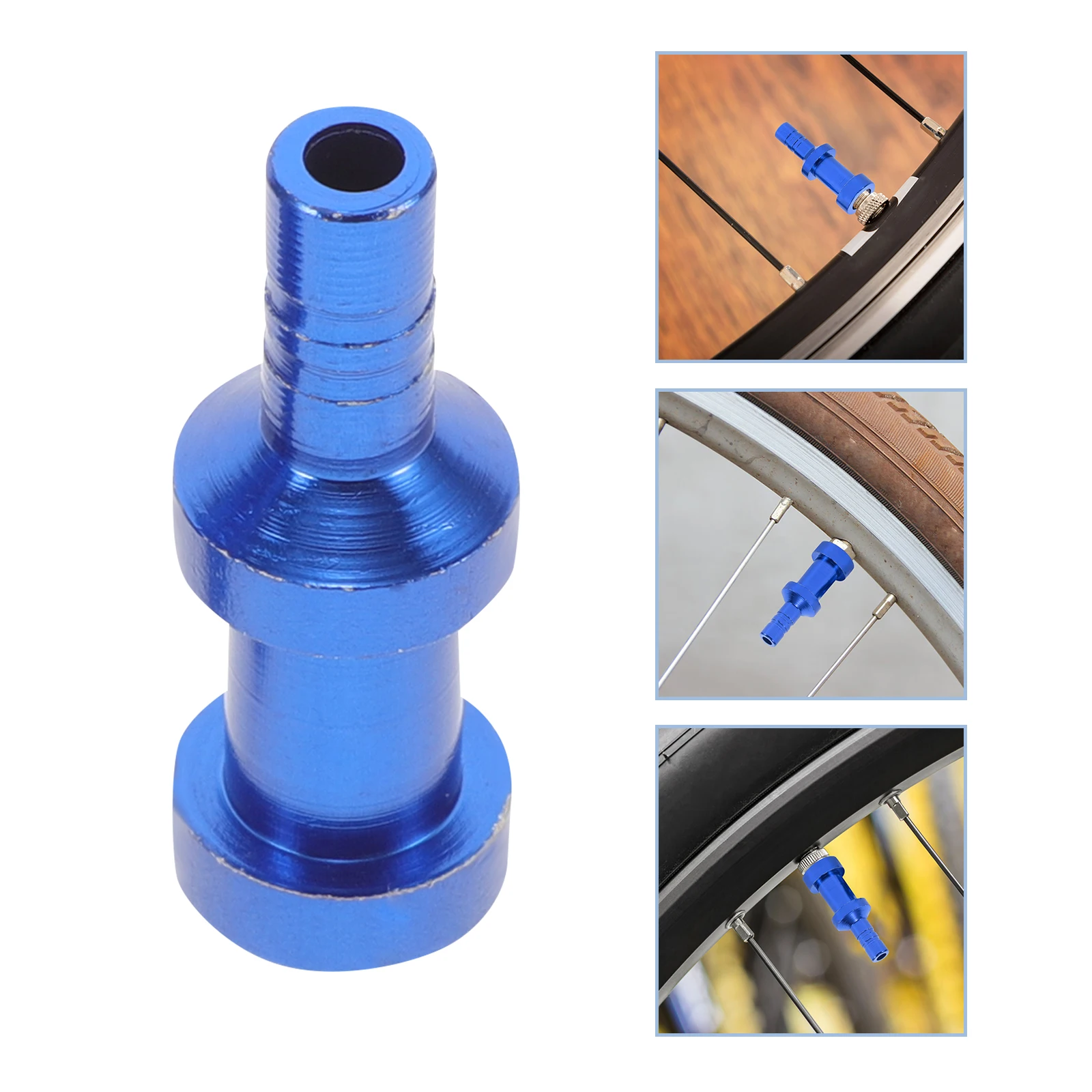 

2Pcs French Valve Bike Tire Pump Adapter Aluminum Alloy Tubeless Valve Stem Cycling Air Nozzle Replacement Caps