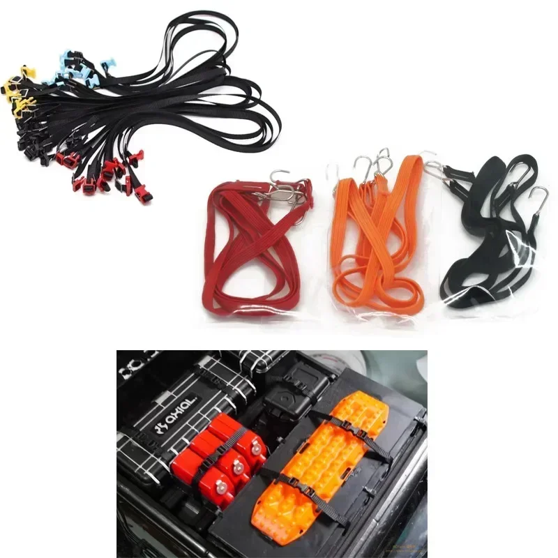 5Pcs RC Car Roof Luggage Rack Rope Decorate Strap For 1/10 RC Crawler Car AXIAL SCX10 Traxxas TRX4 RC4WD D90 CC01