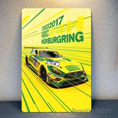Nurburgring Race Car Metal Poster - Sign Size: (20x30cm)-aluminum