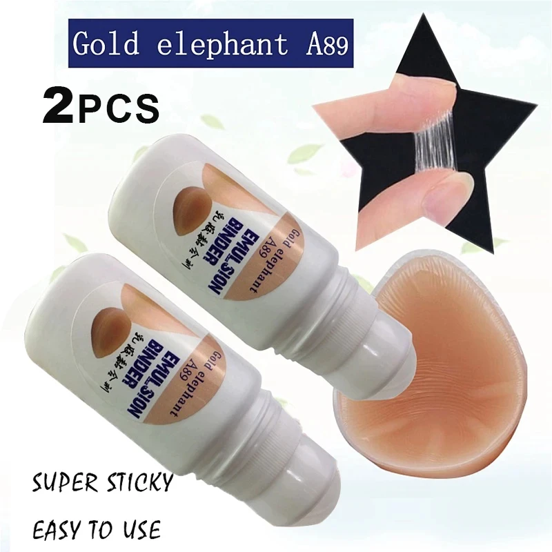 Gold elephant A89 Emulsion Binder Chest Stickers Invisible Fake Silicone Breast Glue Water Stick to Skin Special Crossdresser