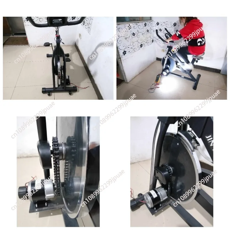 12V 24V 36V Foot Pedal Generator 350W High Power Permanent Magnet DC Generator Fitness Bicycle Battery Charger