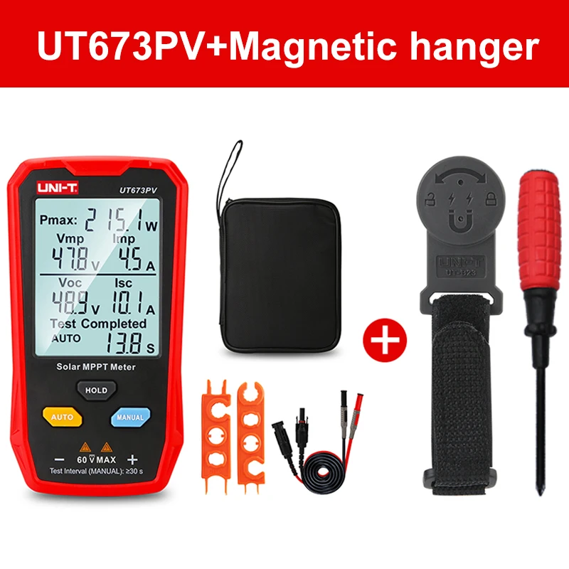 UNI-T UT673PV Solar MPPT Meter 5~800W PV Module Maximaal Vermogenmeter Open Kortsluiting Spanning Stroom Fotovoltaïsch Paneel Tester