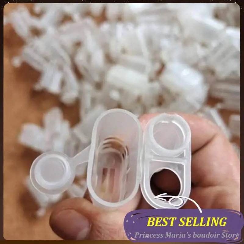 AB30-Bee Queen Cages Bee Cages Beekeeping Catcher Bee Equipment Plastic White Safety Beekeep Cage Beekeeping Supplies