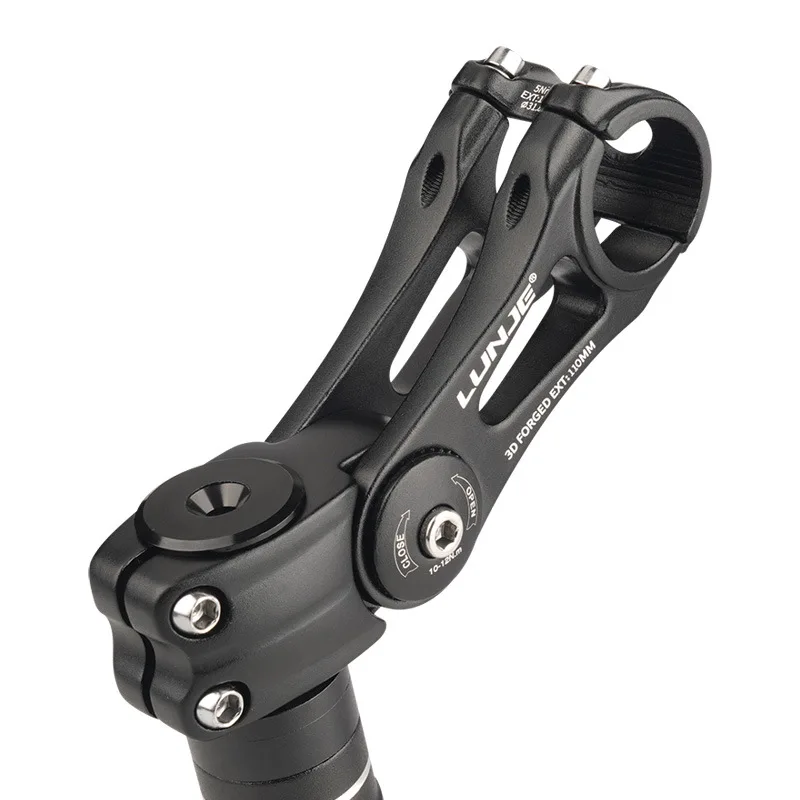 

Подходит для горных и шоссейных велосипедов, алюминиевые стойки, регулируемая высота руля, удлинитель руля 31,8 мм, длина 90-145 мм.