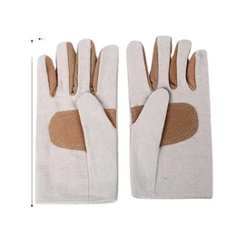 Work Gloves Cowhide Leather Workers Work Welding Anti Scalding Safety Protection Garden Sports Driver Wear-resistant Gloves