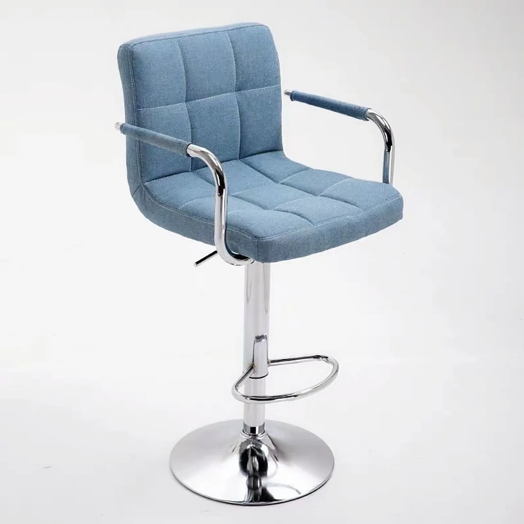 

Wholesale Factory Stools Bar Chairs PU Leather Lift Swivel Bar Stool Chair Kitchen Counter Coffee Restaurant High Chairs