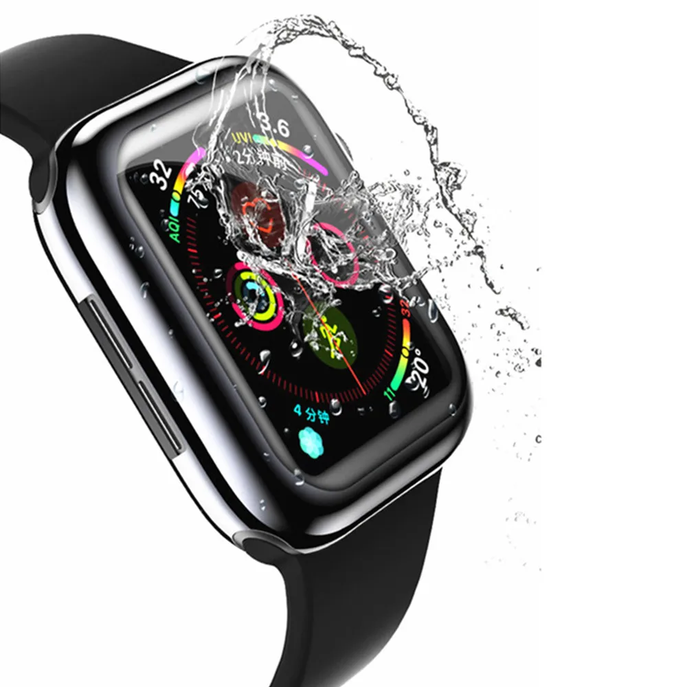 Bao Da Cho Apple Watch Ốp Lưng 45Mm 41Mm 44Mm 40Mm 42Mm 38Mm Nhựa TPU Màn Hình tấm Bảo Vệ Phụ Kiện Iwatch Series 8 7 6 5 4 3 SE