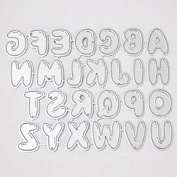 Crafts Embossing dies 26 A-Z Alphabets Border Metal Cutting Dies Stencils for Making Scrapbooking