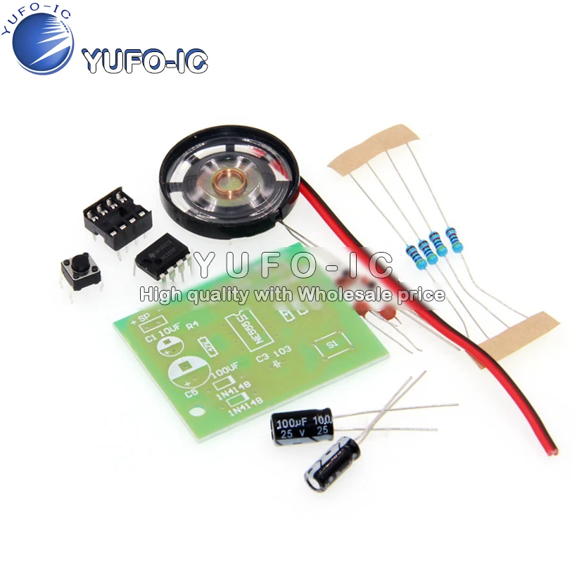Digital Doorbell NE555 Ding Dong Doorbell Suite DIY Music Parts