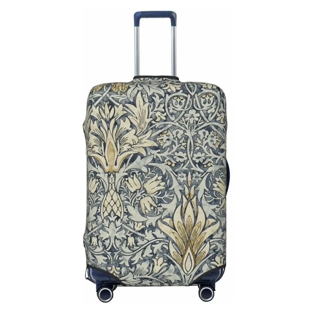 

Custom William Morris Snakeshead Pattern Suitcase Cover Elastic Vintage Textile Travel Luggage Covers for 18-32 inch