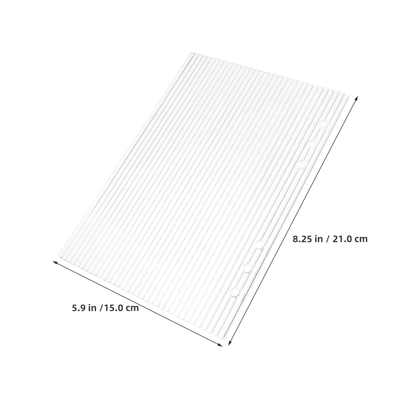 2 Pcs Notebook Transparent Binder Cover Clear Budget Refillable Shell Protector