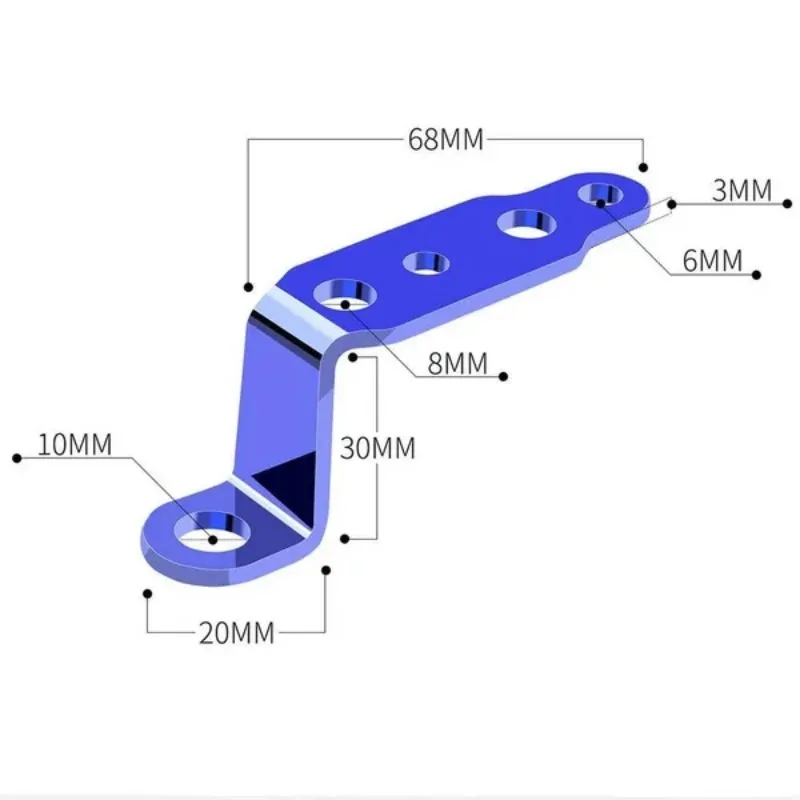 Multifunctional Motorcycle Headlight Rearview Mirror Lamp Extension Bracket Modification Accessories 1 Piece