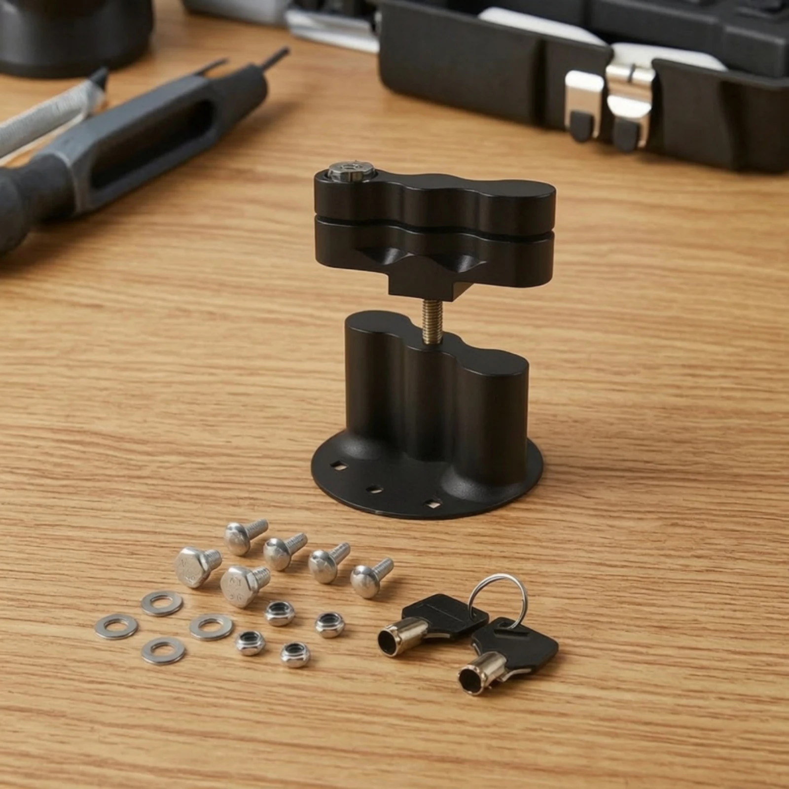 Fuel Tank Mounting Bracket Compact Fuel Tank Bracket Heavy-Duty Vibration-Resistant for Motorcyclists, Motorcycles, Trucks