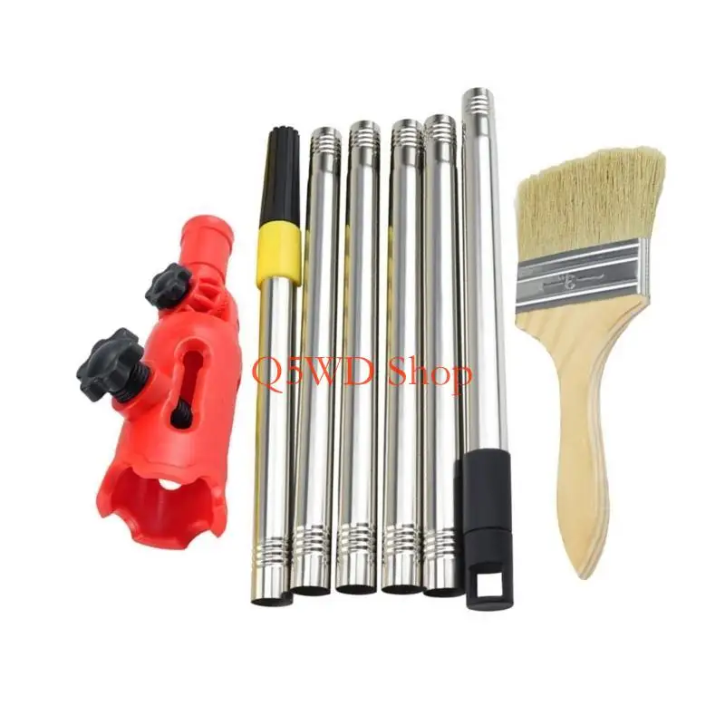 Q5WD MultiAngle Paint Brush Extender Extension Poles Attachment Holder with Rotating Head Paint Edger Tool Esy to Use