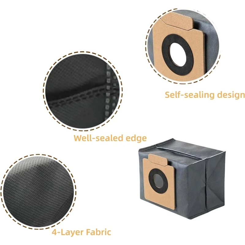 Top Sale For Eufy X10 Pro Omni Robot Vacuum Cleaner Main Side Brush Mop Cloth Hepa Filter Dust Bags Accessories Spare Parts