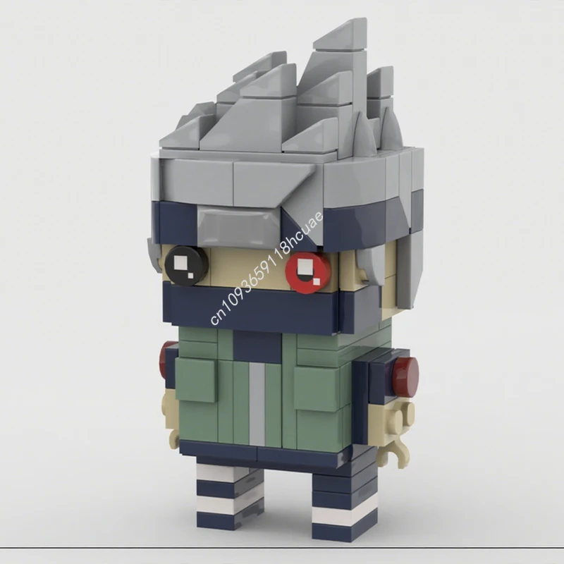 191 elementów MOC Kakashi Hatake Brickheadz Model Klocki Konstrukcyjne Architektura Zabawki Rękodzielnicze DIY Składanie Prezenty Świąteczne