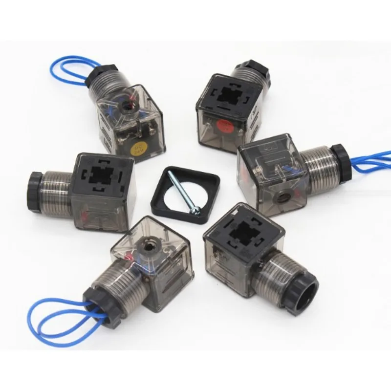 Hydraulic solenoid valve coil plug in electromagnetic lamp iron plug