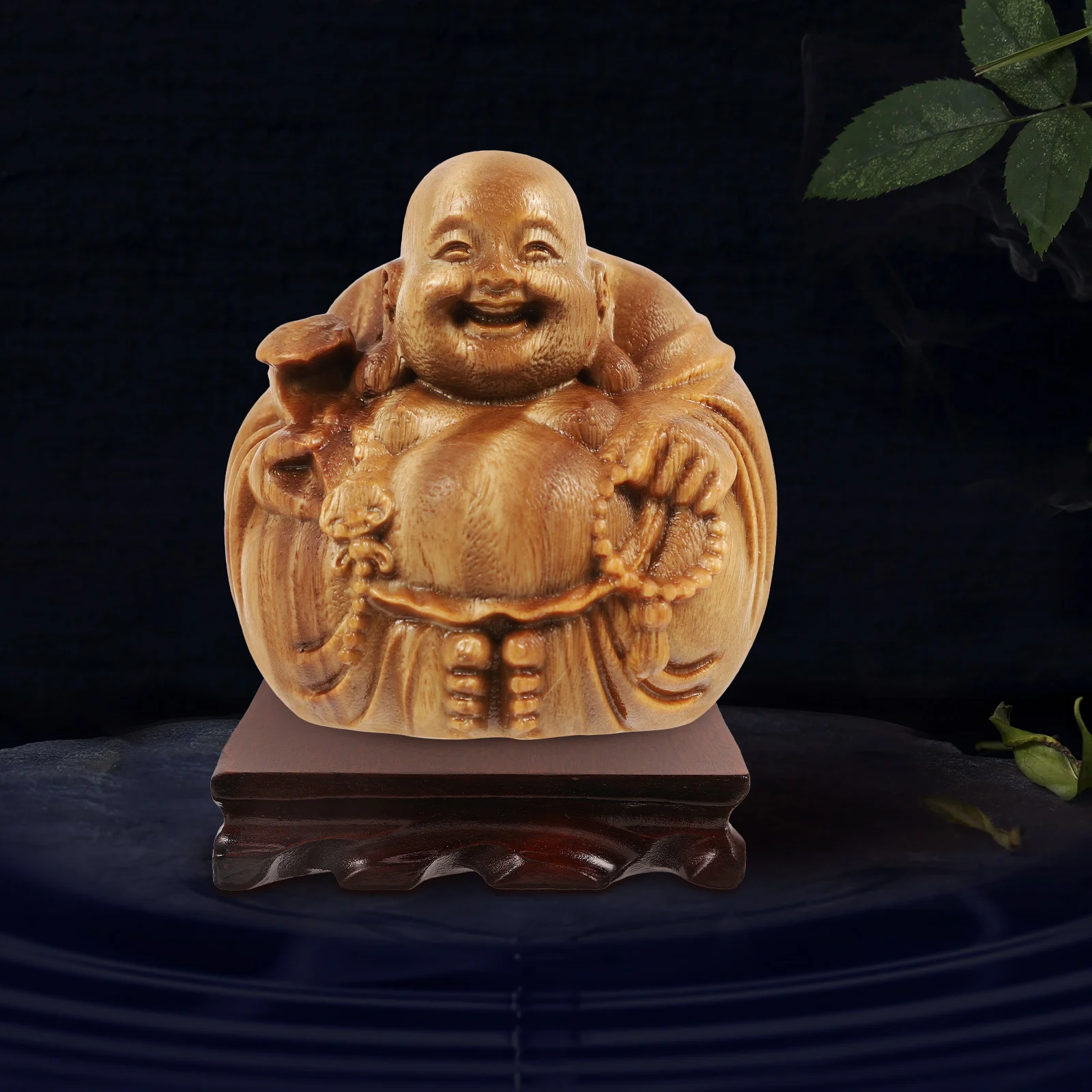 

Wood Base Square 12cm Solid Root Carving Desktop Vase Stand Wood Display Base for Figurines Statue Display Stand