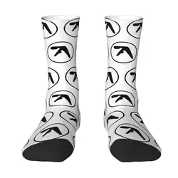 Chaussettes Aphex Twin fur s unisexes pour hommes, chaussettes chaudes et confortables, musique électronique imprimée en 3D, équipage d'artiste, drôle