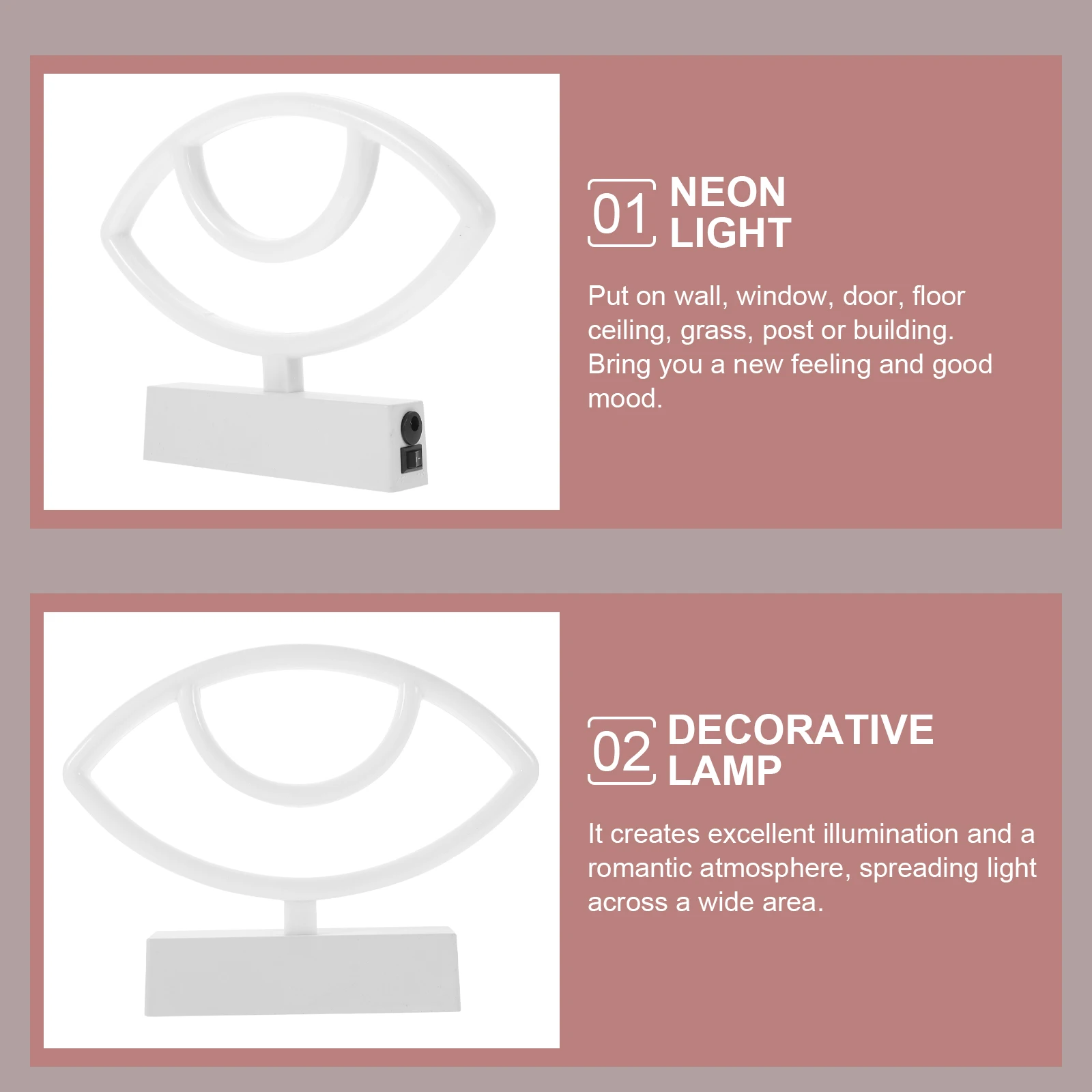 

Halloween Neon Light Decorative Bedside Table Lamp Festival Signs Safe USB AA Batteries Powered Plastic PC Material Wall Window