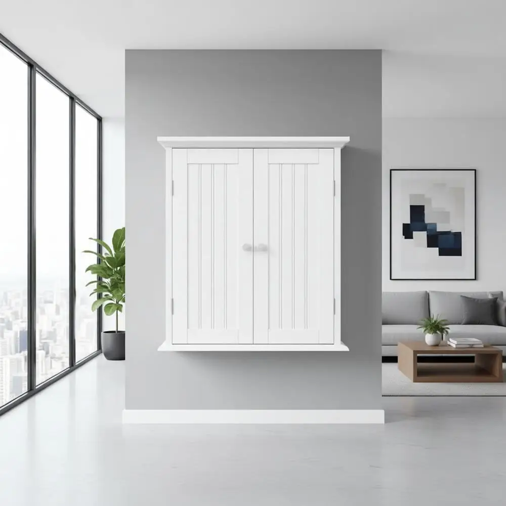 

Шкаф для хранения над унитазом, компактный медицинский шкаф с 2 дверцами и регулируемыми полками