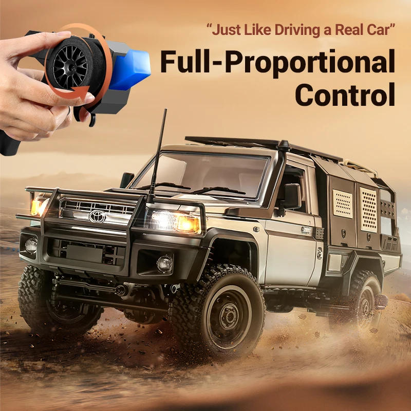 

JJRC MN82 1:12 Full Scale with LED Light Full Size 2.4GRc Simulation LC79 4x4 Remote Control Pickup RC Truck Model Children Toys