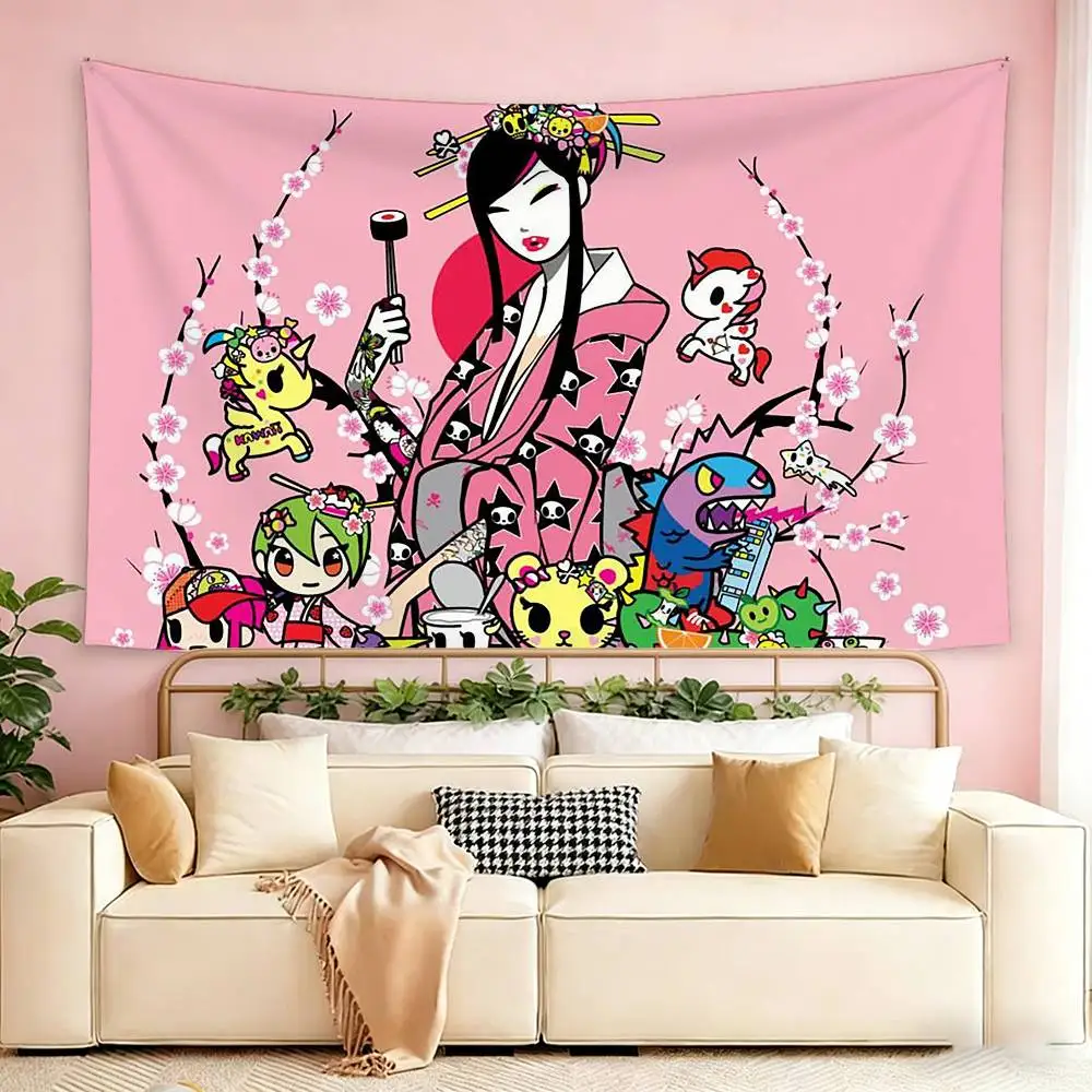 Anime T-TokidokiS Flags Suitable For Party Club Outdoor Interior Wall Decoration Banner Fans