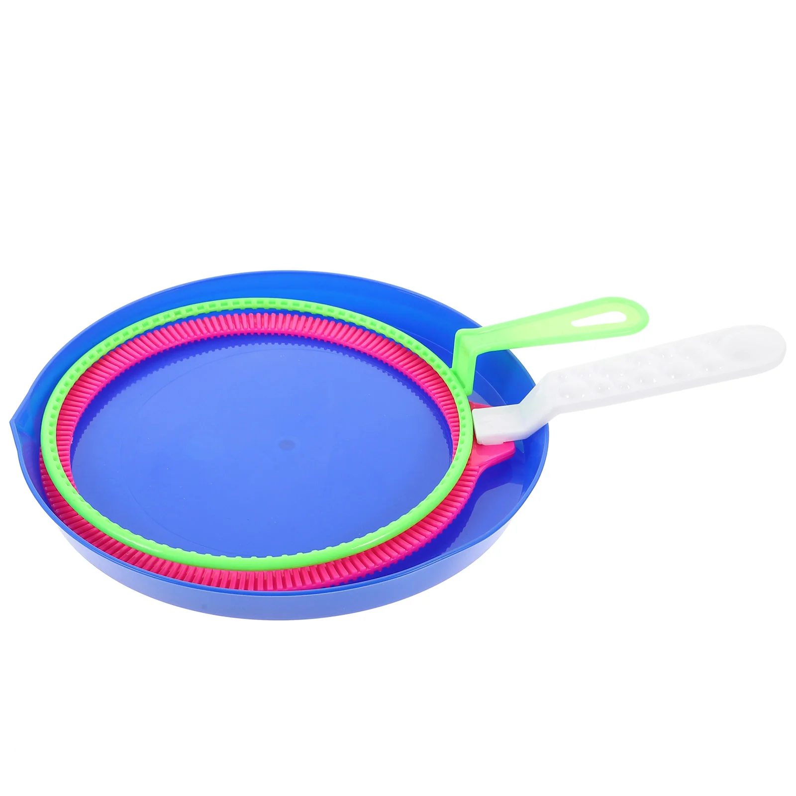 3pcs Bubble Circle Tool Bubble Maker Blower Set Fun Toys for Kids (Random Color) bubble ring set bubble blower set