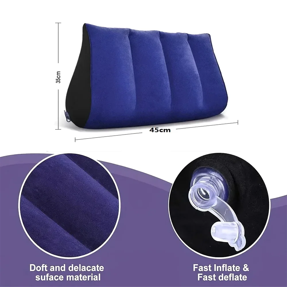 Sex Toy Furniture Pillow Position Cushion Triangle Inflatable Ramp Furniture Positioning Deeper Support Men Women Couples Game - view 6