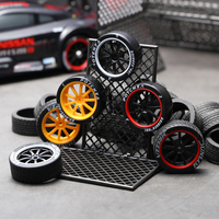 KAMTOM1/16remote control car parts tools spare rubber tire drift tire tail wing decoration lithium battery charging cable bumper