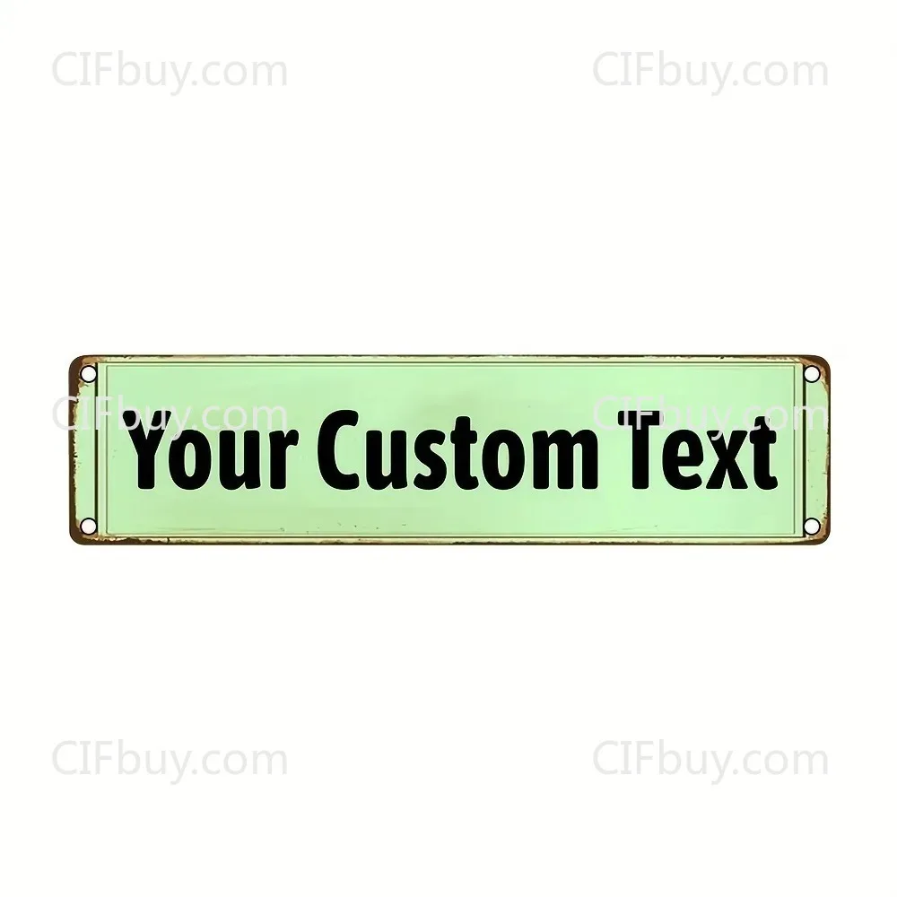 Custom 2D Flat Vintage Kyle's Court Tennis Racket Iron Plaque Green Black Sports Room Decor Only