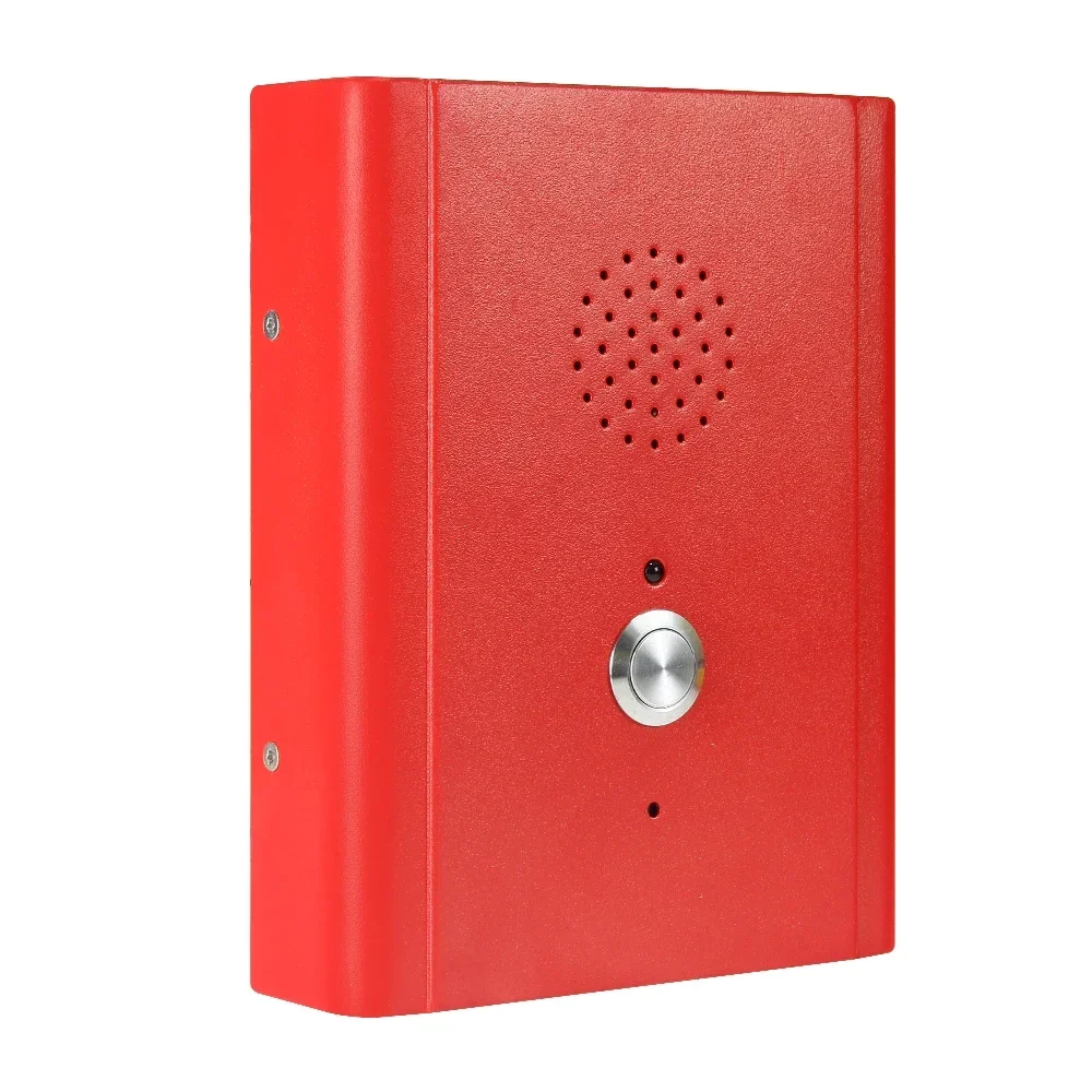 J&R Red Wall mounting sip speed dial handsfree telephone sos outdoor telephone ip65 emergency phones