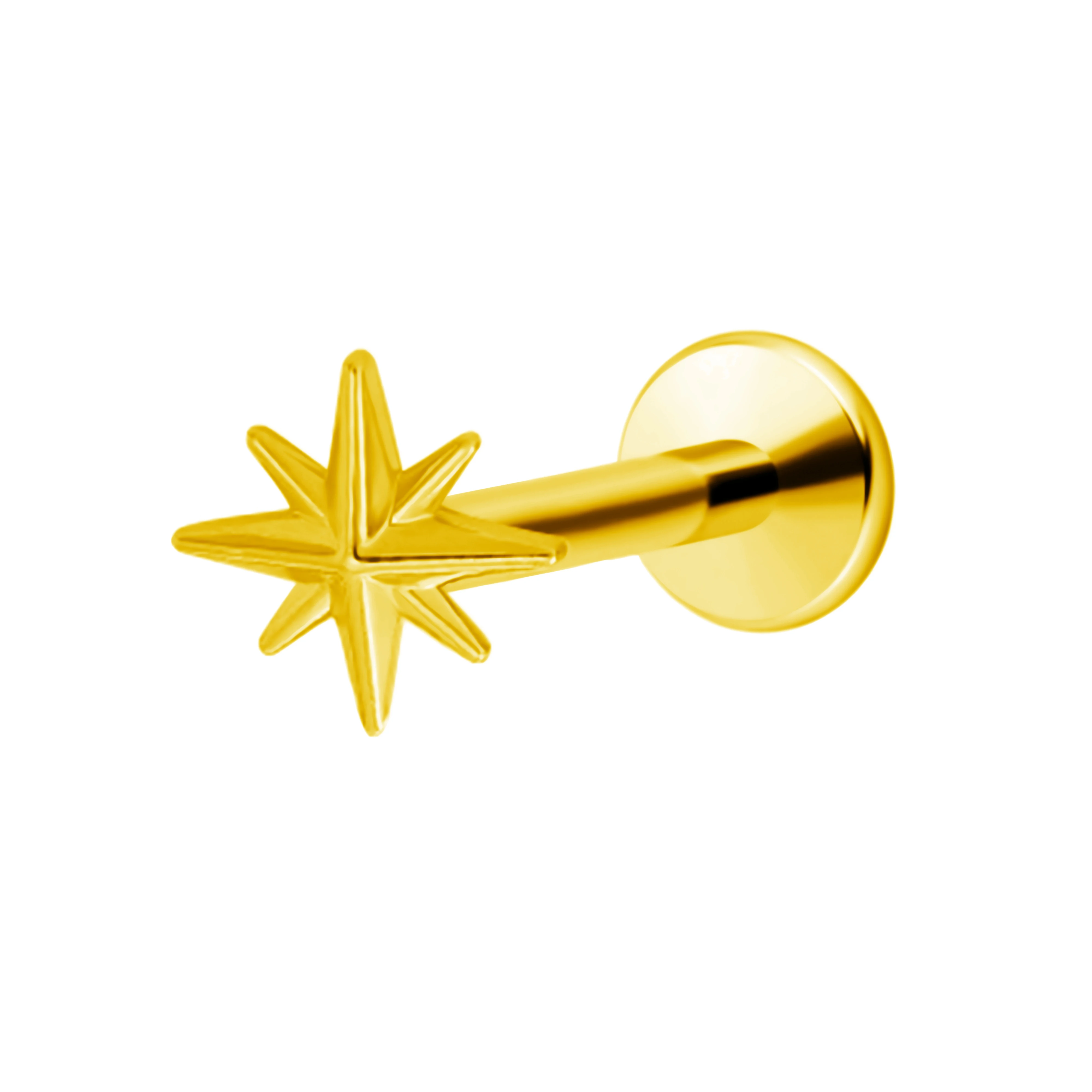 Titanium Star Threadless Piercing Earring for Cartilage