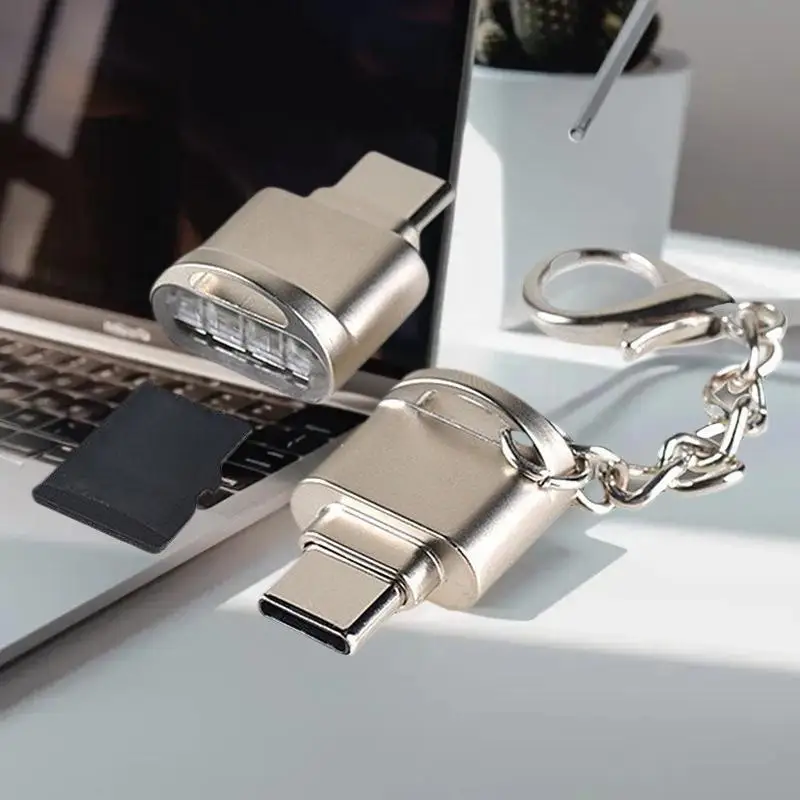 

Прочный цинковый сплав USB 3.1 Type-C TF Card Reader для ноутбуков Xiaomi Функция OTG