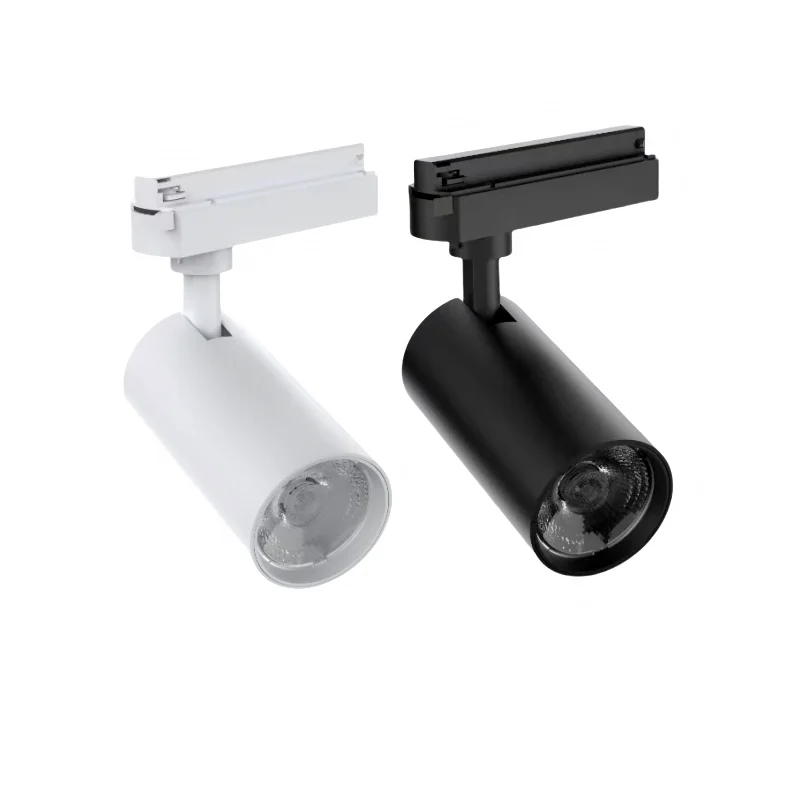 LED track light with 360 ° adjustable angle, LED spotlight, commercial store exhibition hall lighting fixturecob light AC85-240V
