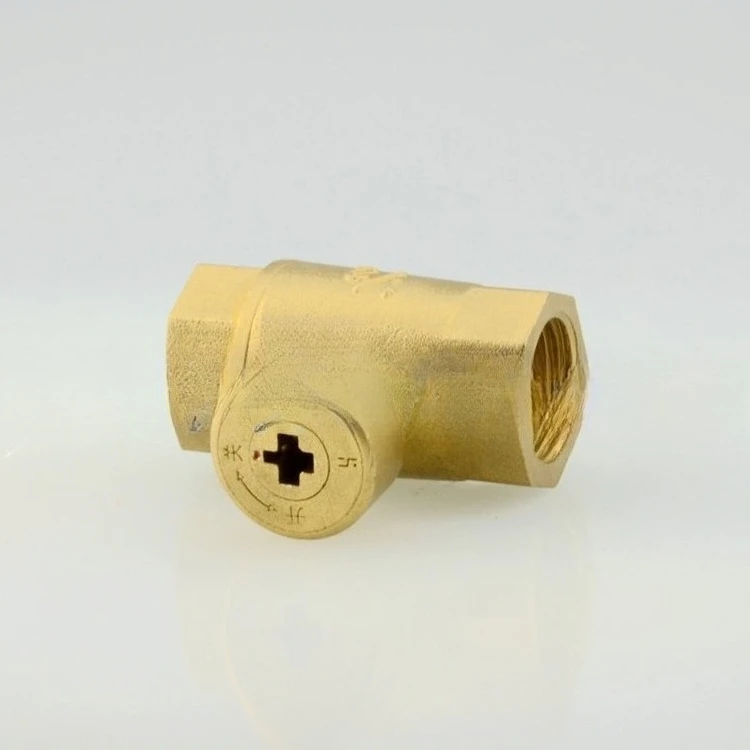 Cross ball valve, copper brake valve with lock, cross lock valve 4 minutes-1 inch