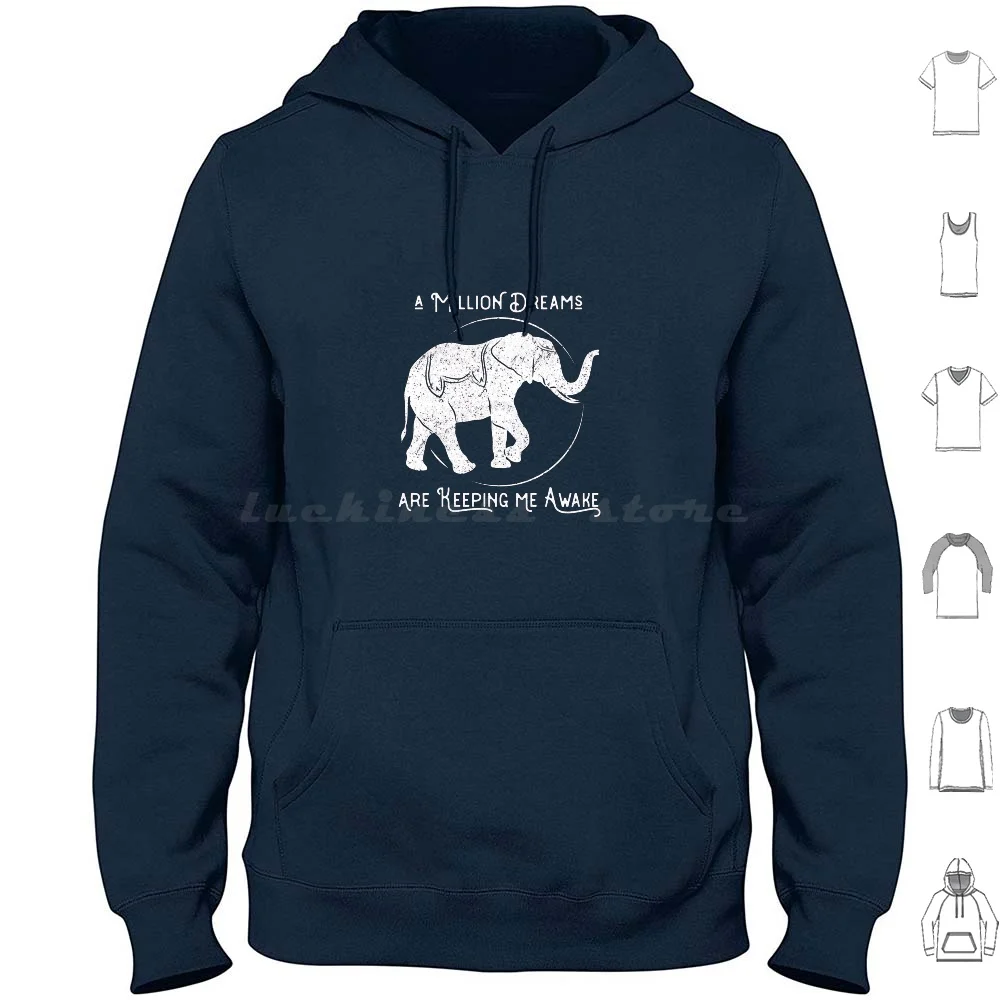 A Million Dreams Hoodies Long Sleeve Greatest Showman Barnum Circus Elephant Vintage Retro Musical Show Million Dreams