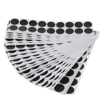 900 Stuks Papier Zelfklevende Doel Paster Schieten Stickers Patches Voor Training Jacht Praktijk Zwart/Rode Kleur 0.8''