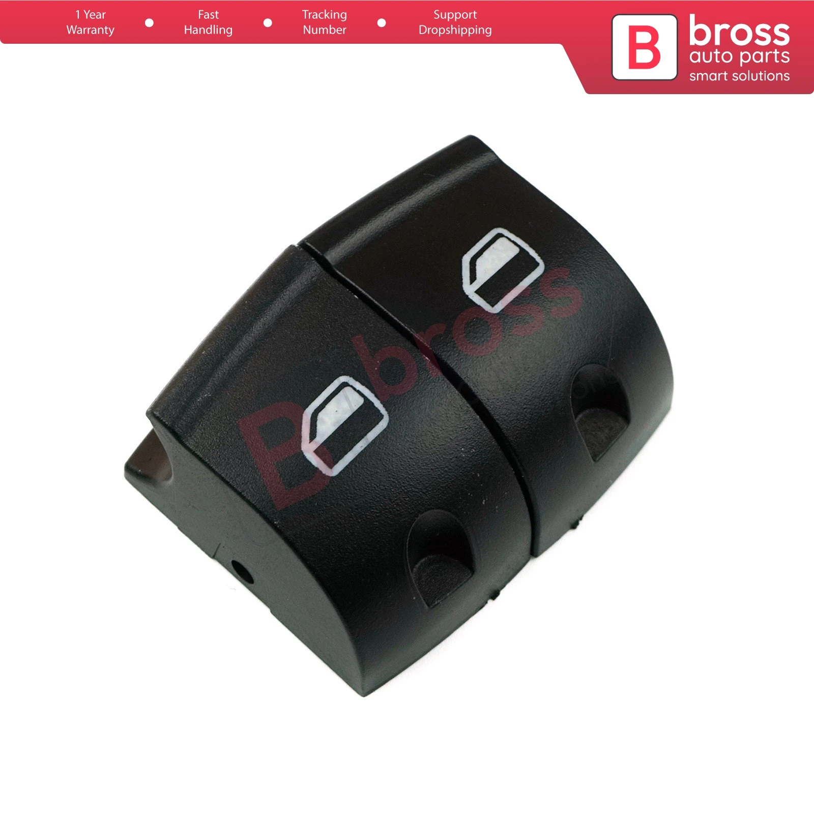 

Bross Auto Parts BDP119 2 Pieces Driver Master Control Panel Switch Button Cap Cover 4F0959851 For Audi A3 8P A6 4F C6 Q7 4L