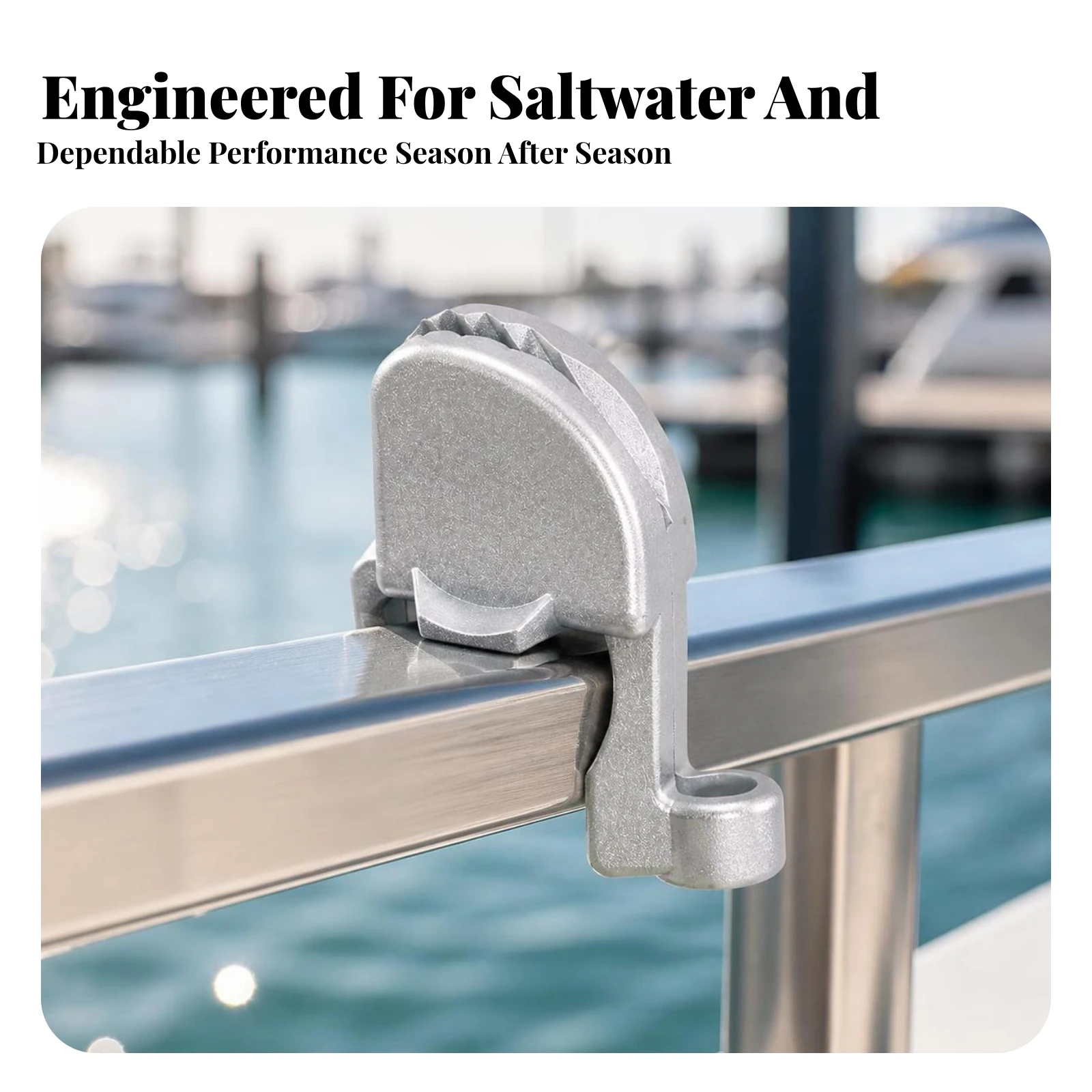 4 Pieces Boat Bumper Guard Clip Easy-to-Fit Boat Bumper Clip Bumper Guard Adjuster Compact Hardware Slim for Yacht Owners