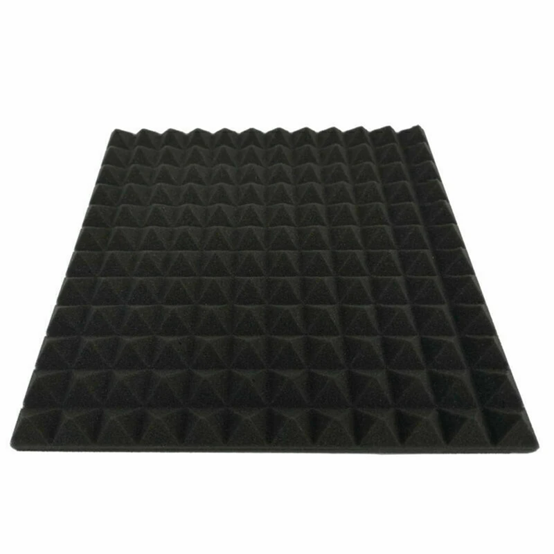 24 Pack Pyramid Shape Soundproof Foam Sound Proof Padding Treatment Panel For Echo Bass Insulation