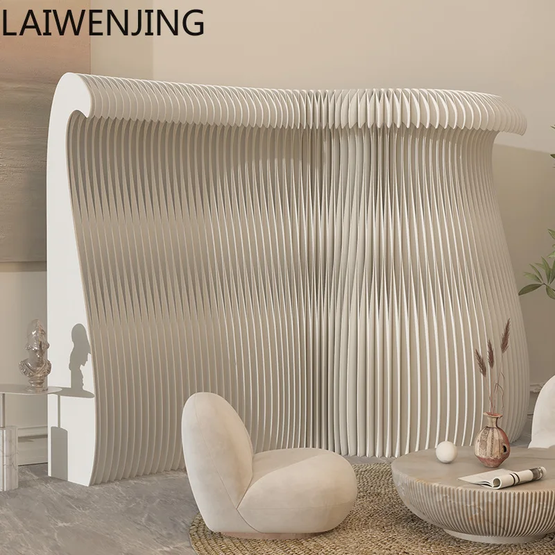 LYY  Fashion Styling Wall Office Screen Creative Folding Organ Paper Wall Background
