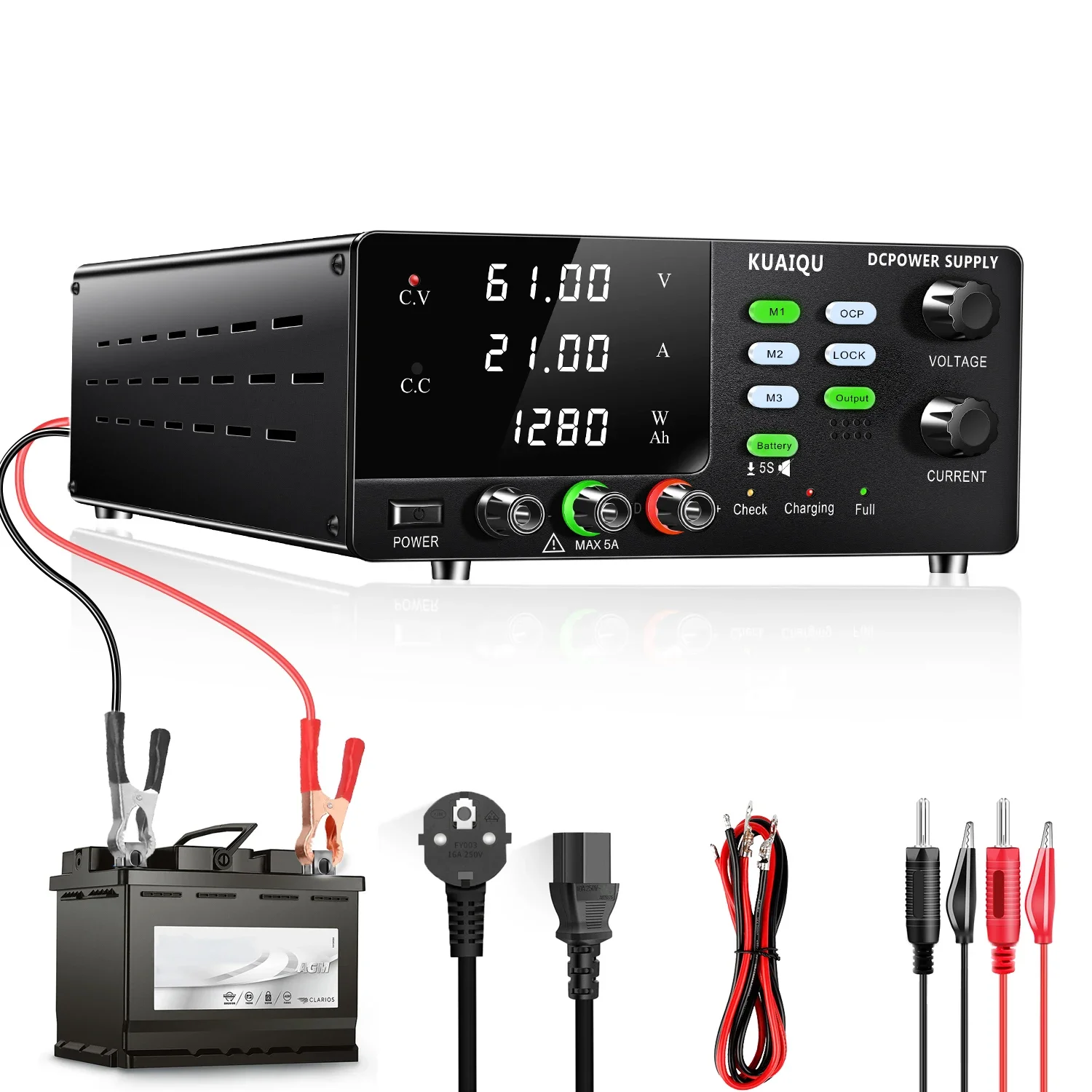 NICE-POWER R-SPS6020C 60V 20A 1200W Battery Output Mode Invert Protection Programmable Storage Power Supply