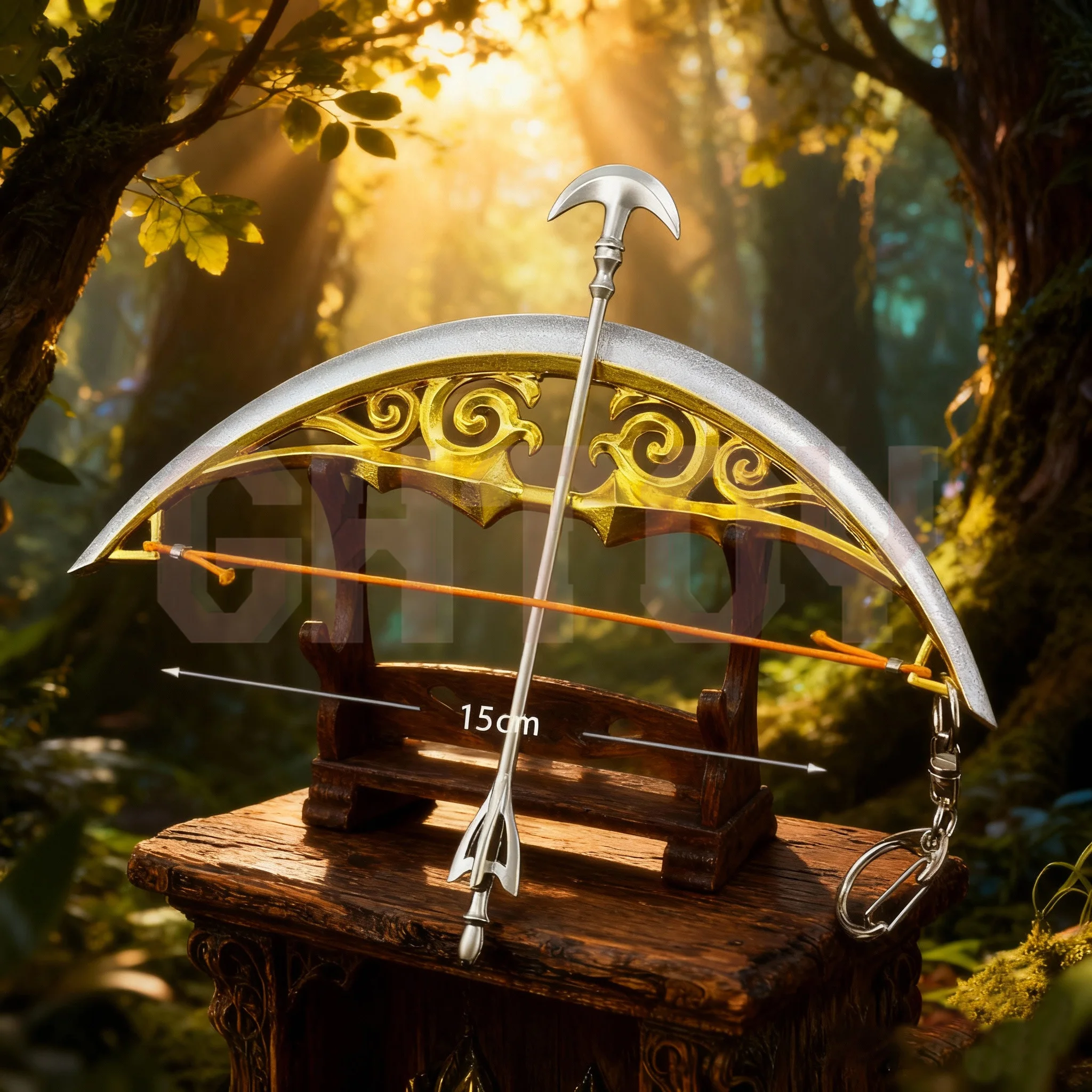 

15cm/5.91in Zeldaa Game Peripheral Bow of Light Weapons Model Desktop Display Ornament Collection Gift for Boy Toy