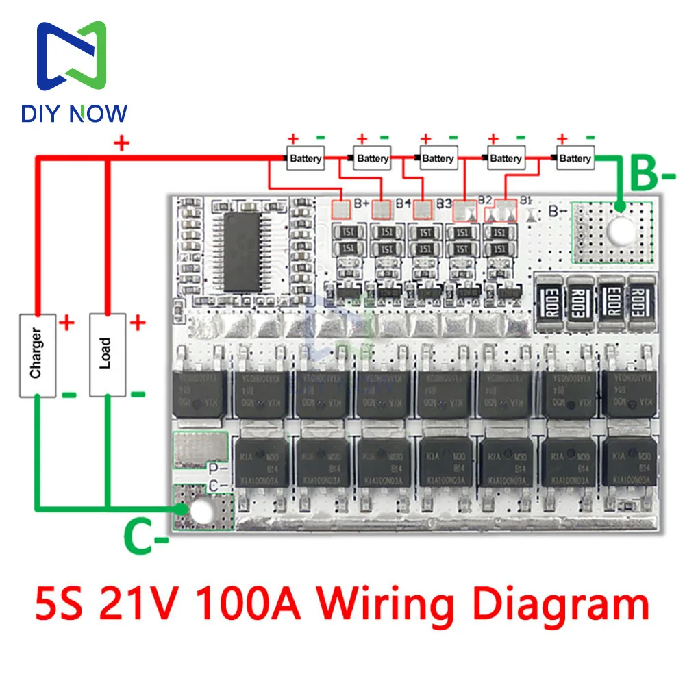 3S 4S 5S Bms 100A 3.2V Lithium Iron Phosphate Battery Ternary Lithium Battery Protection Circuit Board With Balanced Charging