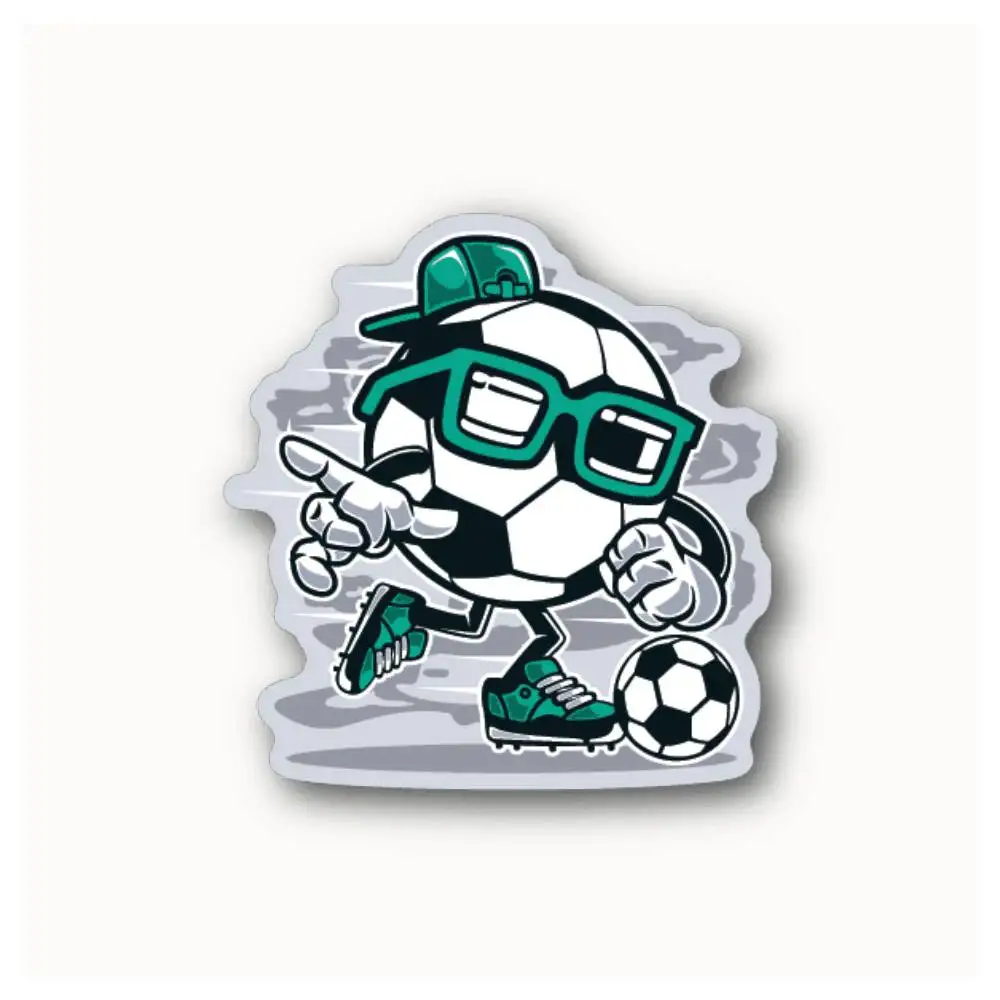 Soccer Ball Player Waterproof Stickers For Decorating Car Windows Motorcycles And Computers.