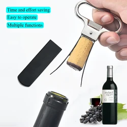 Manual Red Wine Bottle Opener Waiter Corkscrew Out Tool Handheld Labor-saving Type Corks Pulle Foil Cutter Accessories